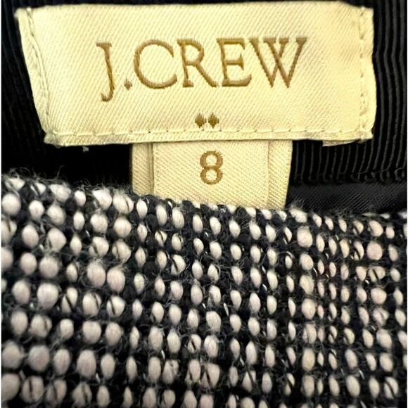 J. Crew factory tweed purple black mini skirt size 8 preppy academia twee - Picture 4 of 5